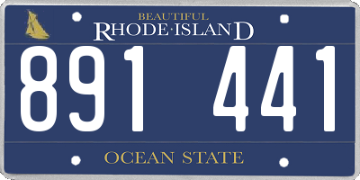 RI license plate 891441