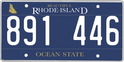 RI license plate 891446