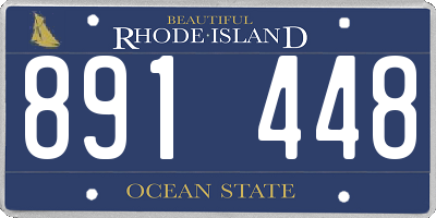 RI license plate 891448