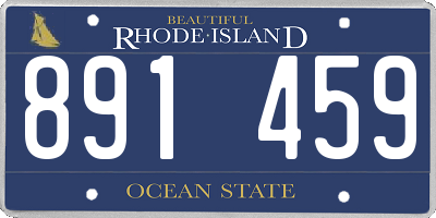 RI license plate 891459