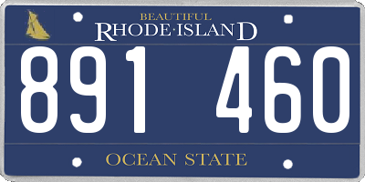 RI license plate 891460