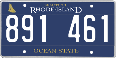 RI license plate 891461