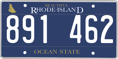 RI license plate 891462