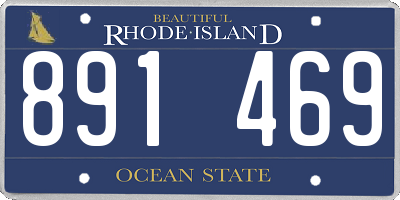 RI license plate 891469