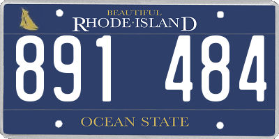 RI license plate 891484