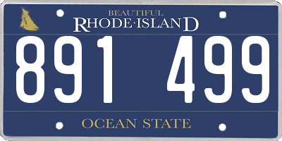 RI license plate 891499