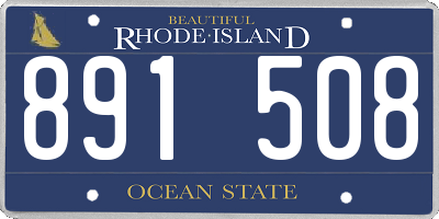 RI license plate 891508