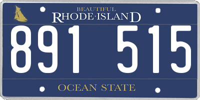 RI license plate 891515
