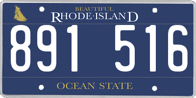 RI license plate 891516