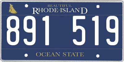 RI license plate 891519