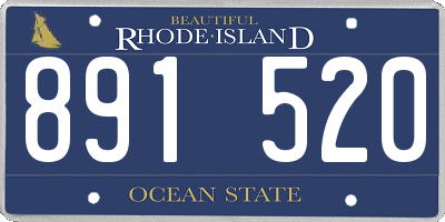 RI license plate 891520