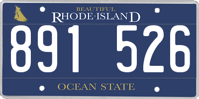 RI license plate 891526