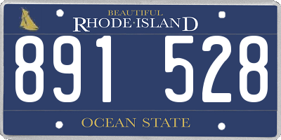 RI license plate 891528