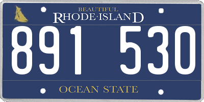 RI license plate 891530