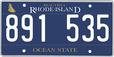 RI license plate 891535