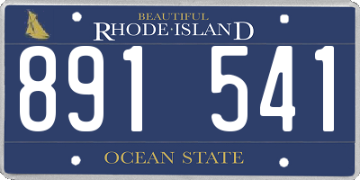 RI license plate 891541