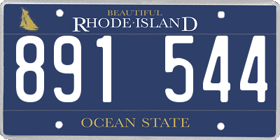 RI license plate 891544