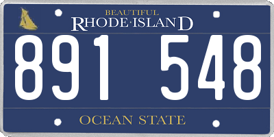 RI license plate 891548