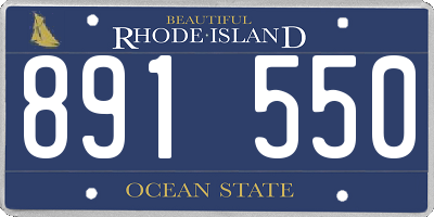 RI license plate 891550