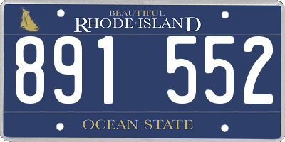 RI license plate 891552