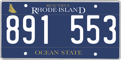 RI license plate 891553