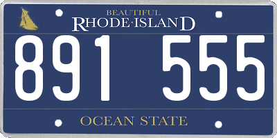 RI license plate 891555