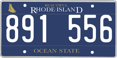 RI license plate 891556