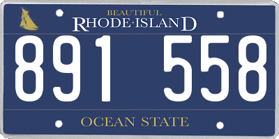 RI license plate 891558