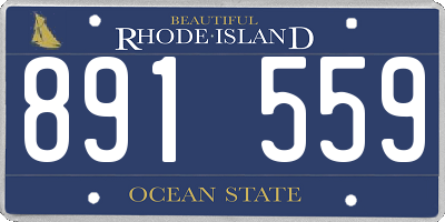 RI license plate 891559