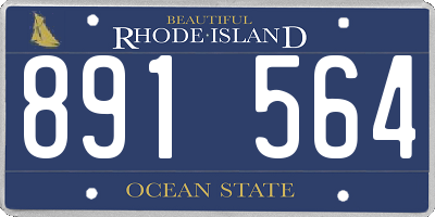 RI license plate 891564
