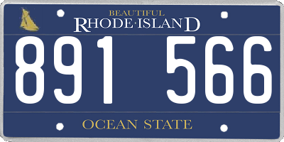 RI license plate 891566