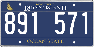 RI license plate 891571