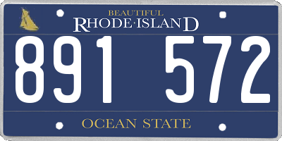 RI license plate 891572