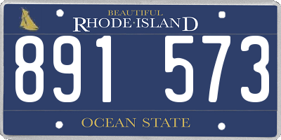 RI license plate 891573