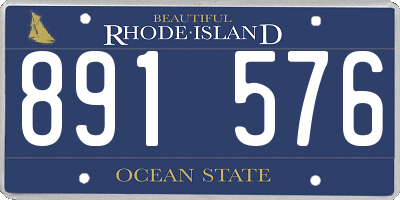 RI license plate 891576