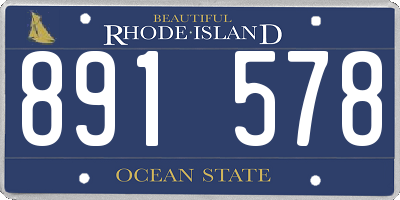 RI license plate 891578