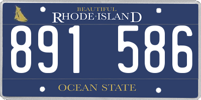 RI license plate 891586