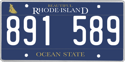 RI license plate 891589
