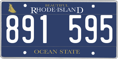 RI license plate 891595