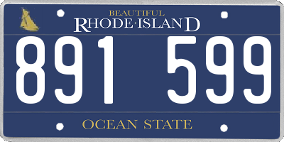 RI license plate 891599