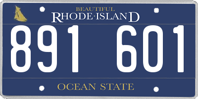 RI license plate 891601