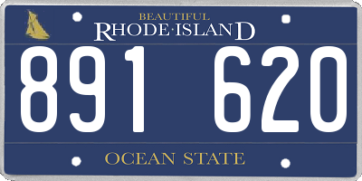RI license plate 891620