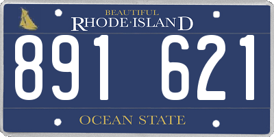 RI license plate 891621