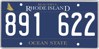 RI license plate 891622