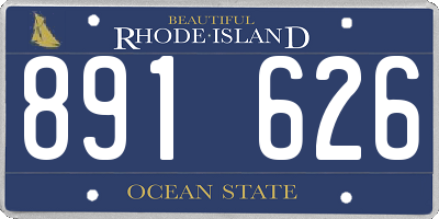 RI license plate 891626