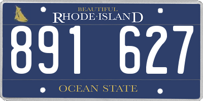 RI license plate 891627