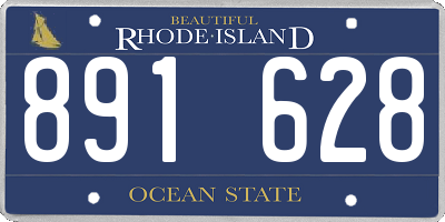 RI license plate 891628