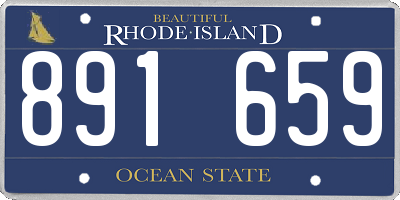 RI license plate 891659
