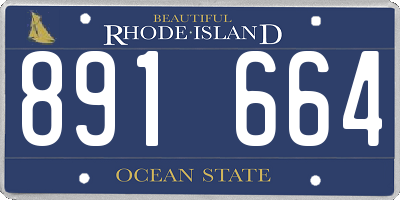 RI license plate 891664