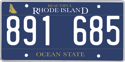 RI license plate 891685